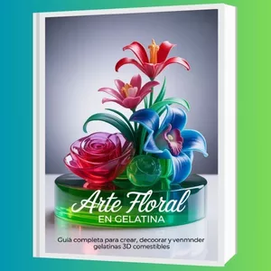 Imagen de portada para Ebook Arte Floral en Gelatina – Guía Completa para Crear, Decorar y Vender Gelatinas 3D Comestibles