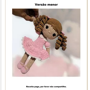 Imagem de capa para o Ebook Receita boneca Cecília pequena 