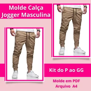 Imagem de capa para o Ebook Molde calça jogger masculina