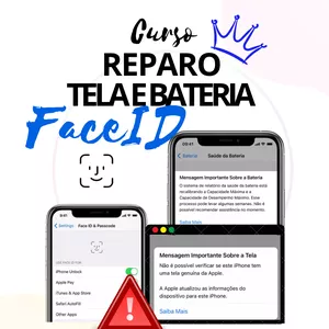 Imagem do curso Reparo de Tela, Bateria e FaceID em IPhone