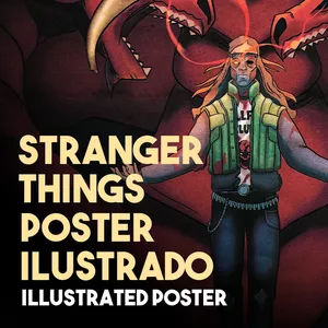 Imagem de capa para o Curso online Pôster Ilustrado Stranger Things: Eddie, O Banido