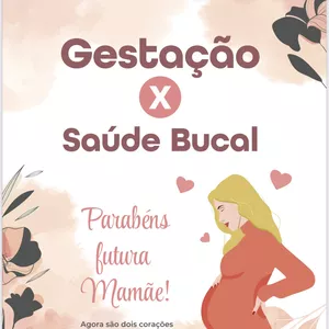 Imagem de capa para o Ebook Gestação x Saúde Bucal 