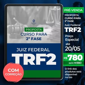 Imagem do curso TRF 2 | Reta Final para 2ª Fase - COM CORREÇÃO