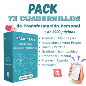 Imagen de portada para Curso online Pack Digital: 73 Cuadernillos para Transformar tu Bienestar