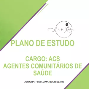 Imagem de capa para o Ebook Plano de estudo- cargo: Agente Comunitário de Saúde