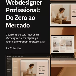 Imagem de capa para o Ebook A Minha Nova Carreira - Webdesigner