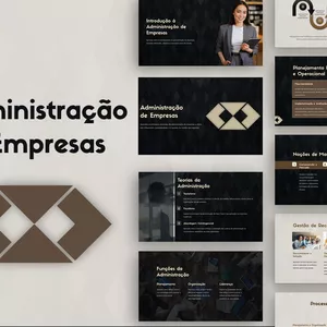 Imagem de capa para o Curso online Administração de empresas - Template de PowerPoint