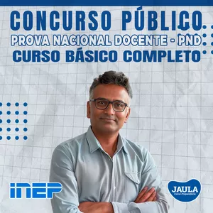 Imagem de capa para o Curso online PND - PROVA NACIONAL DOCENTE - INEP