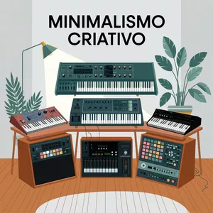 Imagem de capa para o Ebook Minimalismo Criativo - Onde Menos é Mais