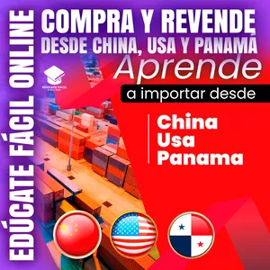 Imagen de portada para Curso online COMPRA Y REVENDE: DESDE CHINA, USA Y PANAMÁ