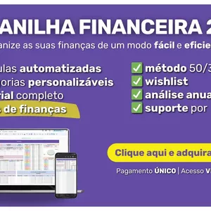 Imagem de capa para o Curso online Planilha Financeira 2.0