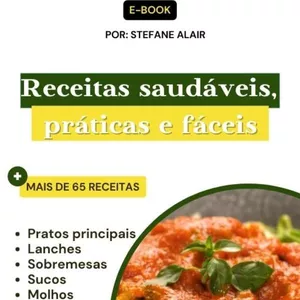 Imagem de capa para o Ebook Receitas Saudáveis
