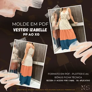 Imagem de capa para o Curso online ✨[Molde em PDF] - Vestido Izabelle ID 3586720✨