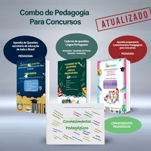 Imagem de capa para o Ebook Combo de Pedagogia  Completo e Atualizado 2022