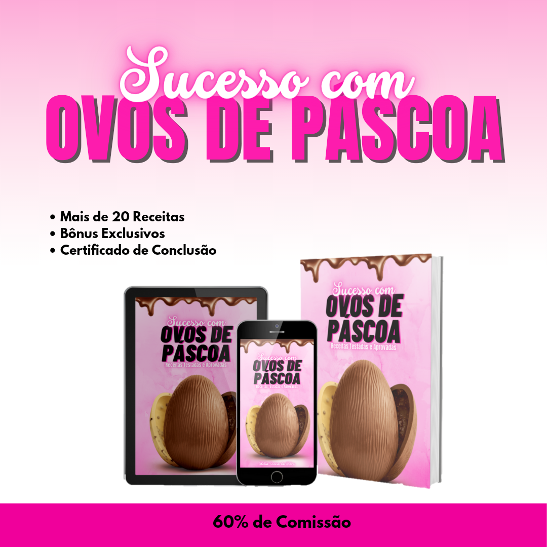 Imagem de Sucesso com Ovos de Páscoa criado por Helia na hotmart