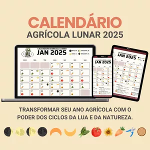 Imagem de capa para o Ebook CALENDÁRIO AGRÍCOLA LUNAR 2025