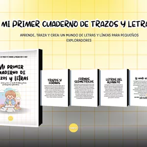 Imagen de portada para Ebook Mi primer libro de letras para trazar | Abecedario completo en mayúsculas y minúsculas | Actividades de preescritura para niños de 3 a 6 años