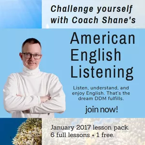 Cover image for Online course Coach Shane's American English Listening - January 2017