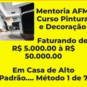 Imagem de capa para o Curso online Mentoria AFM Curso Pintura e Decoração 