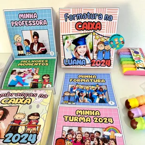 Imagem de capa para o Ebook Formatura na caixa com lembrancinha na caixa 
