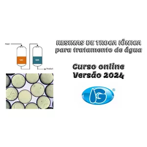 Imagem de Resinas de Troca Iônica para tratamento de água - Versão 2024 criado por IG ENGENHARIA DA ÁGUA LTDA na hotmart