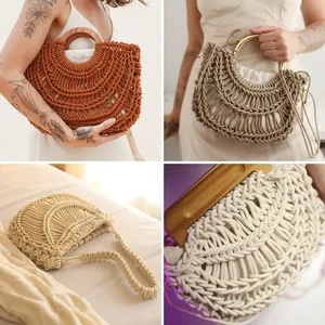 Imagem de capa para o Curso online BOLSAS DE MACRAMÊ DUNA, Duninha, Belladunna e Brisa - IALAI ART Por Laiz Alionço