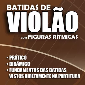 Imagem de capa para o Curso online BATIDAS DE VIOLÃO - Com Figuras Rítmicas