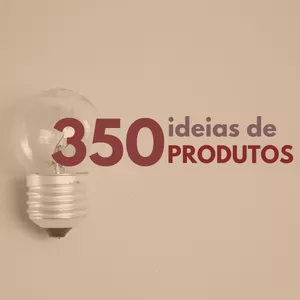 Imagem de capa para o Ebook 350 ideias de Produtos Digitais