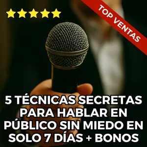 Imagen de portada para Curso online 5 Técnicas Secretas para Hablar en Público sin Miedo en solo 7 días + Bonos