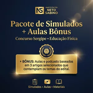 Imagem de capa para o Curso online Pacote de Simulados + Aulas Bônus – Concurso Sergipe (Educação Física)