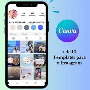 Imagem de capa para o Curso online Templates Instagram - Nail Designer