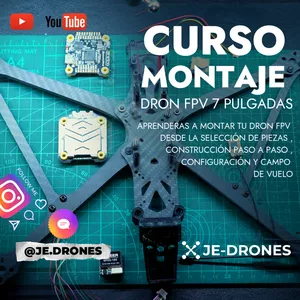 Imagen de portada para Curso online Curso de Montaje , Dron FPV de 7 Pulgadas 