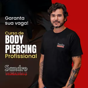 Imagem de capa para o Curso online Curso de Body Piercing Sandro Tiradentes