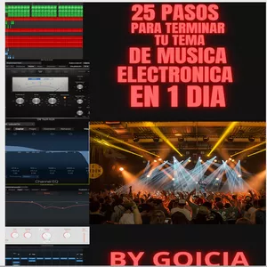 Imagen de portada para Ebook 25 Pasos para hacer musica y terminar tu tema en un dia