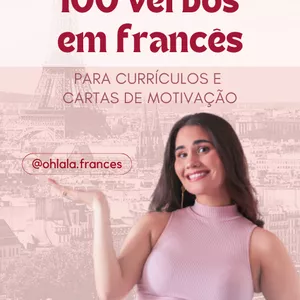 Imagem de capa para o Ebook 100 Verbos em Francês para Curriculo e Carta de Motivação