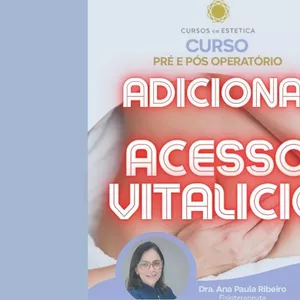 Imagem de capa para o Ebook - Pré e Pós Operatório - Adicional Acesso Vitalício