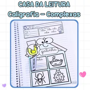 Imagem de capa para o Ebook A Casa da Leitura : Caligrafia Complexas