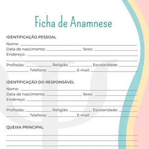 Curso FICHA ANAMNESE + DOC INFORMES + CARTÃO DE VISITAS