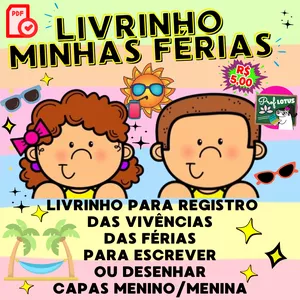Imagem de capa para o Ebook LIVRINHO MINHAS FÉRIAS