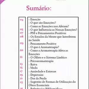 Imagem de capa para o Ebook Aromaterapia e as Emoções