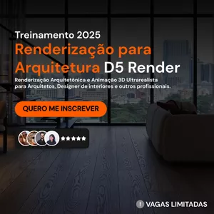 Imagem de Curso de Renderização Realista para Arquitetura - D5 Render criado por VTR3D na hotmart