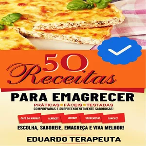 Imagem de capa para o Ebook 50 Receitas Para Emagrecer