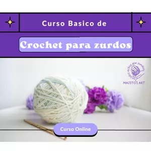 Imagen de portada para Curso online Curso Básico De Crochet Para Zurdos