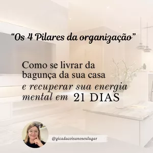 Imagem de capa para o Curso online "Os 4 Pilares da Organização"