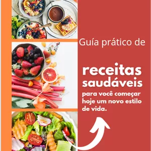Imagem de capa para o Ebook Receitas práticas e saudáveis 