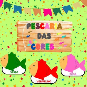 Imagem de capa para o Ebook 🎣Pescaria das Cores🎨