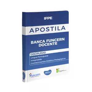 Imagem de capa para o Curso online APOSTILA - IFPE - DOCENTE - FUNCERN