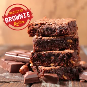 Imagem de capa para o Curso online RECEITAS DE BROWNIE RÚSTICO + VÍDEO AULA BROWNIE TRADICIONAL