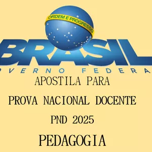 Imagem de capa para o Ebook Apostila: PND 2025 para PEDAGOGIA 