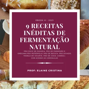 Imagem de capa para o Ebook Ebook III - 2023 - 9 Receitas Inéditas de Fermentação Natural
